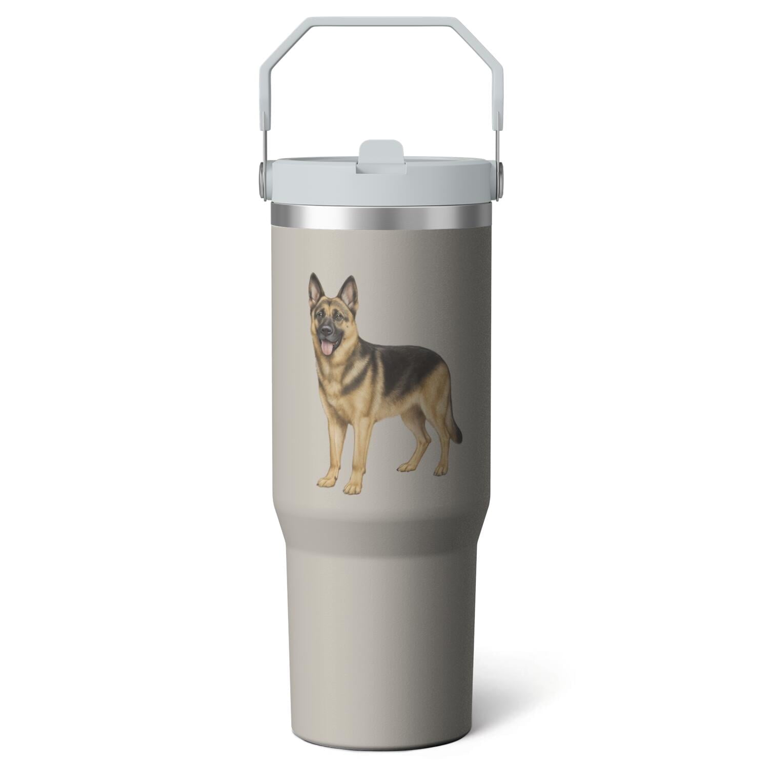1pc Bow 30oz Tumbler with Straw & Handle - Insulated Stainless - Reusable Stainless Steel Cup