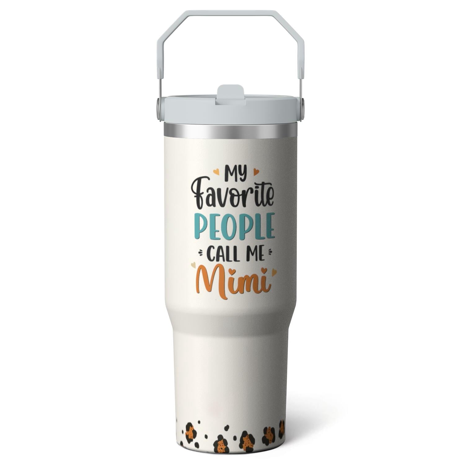 1pc pharmacist 30oz Tumbler with Straw & Handle - Insulated Stainless - Reusable Stainless Steel Cup
