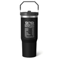 1pc pharmacist 30oz Tumbler with Straw & Handle - Insulated Stainless - Reusable Stainless Steel Cup