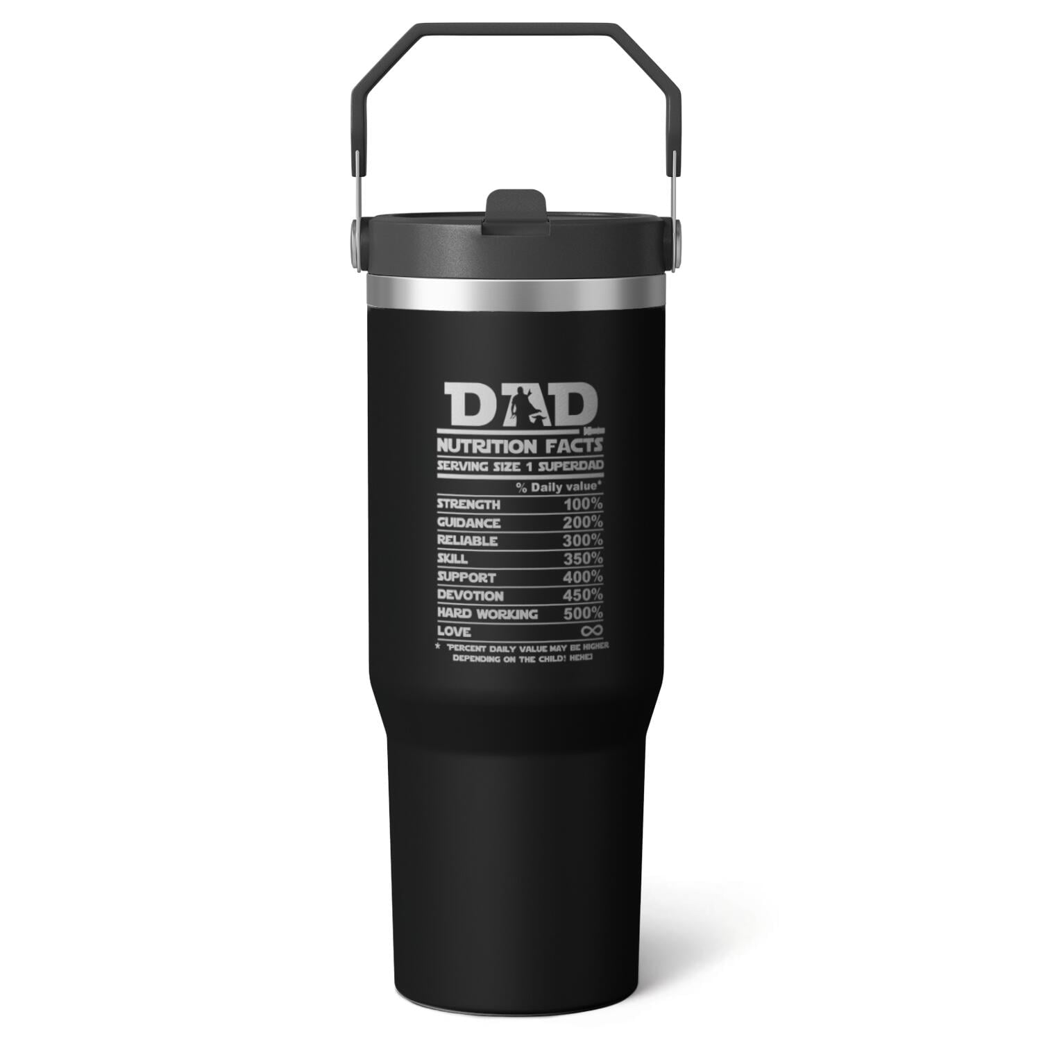 1pc pharmacist 30oz Tumbler with Straw & Handle - Insulated Stainless - Reusable Stainless Steel Cup