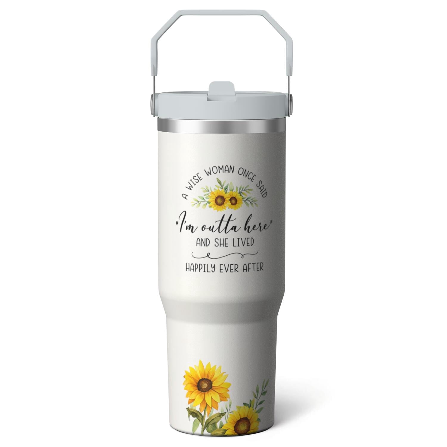 1pc pharmacist 30oz Tumbler with Straw & Handle - Insulated Stainless - Reusable Stainless Steel Cup
