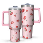 1pc nutcracker 40oz Tumbler with Straw & Handle - Insulated Stainless - Reusable Stainless Steel Cup