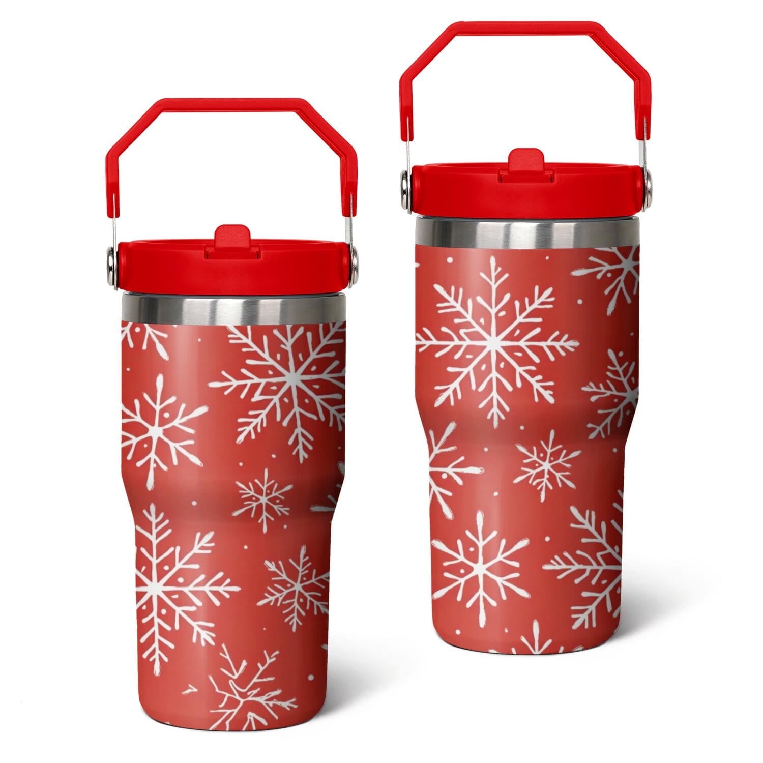 20 Oz Tumbler Christmas Tree Gift Tumbler with Lid and Straw - Reusable Stainless Steel Cup