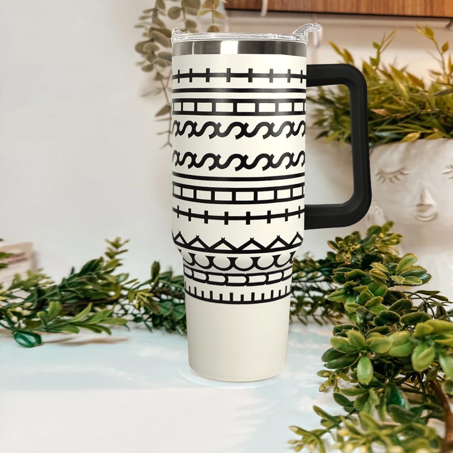 40 oz Hidden Message Tumbler With Lid and Straw,Checkered CoffeeTravel Mug Cup Water Botter,White Elephant Gifts,Office Humor Funny Gifts