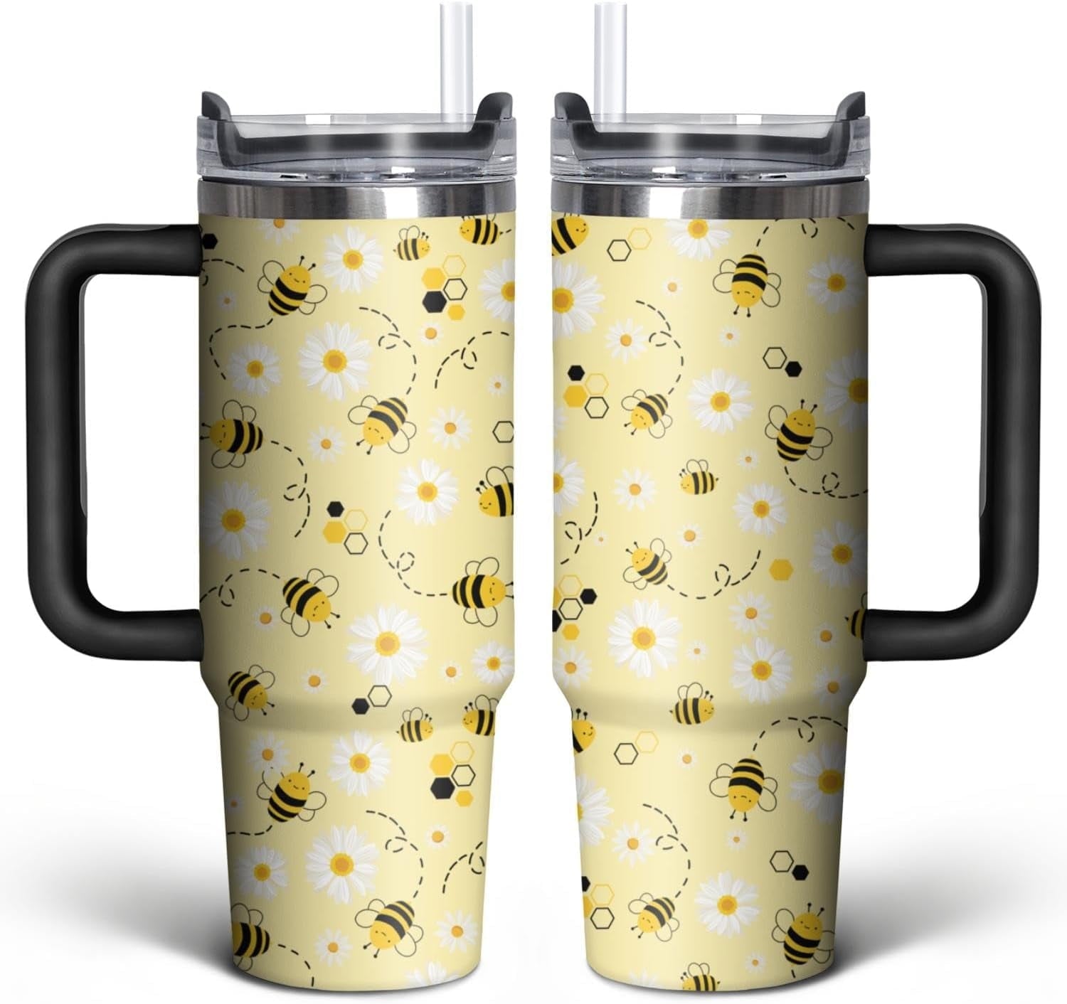 Football Lover Gift 30 oz Flip Straw Tumbler with Top Handle - Insulated Travel Tumbler Cup