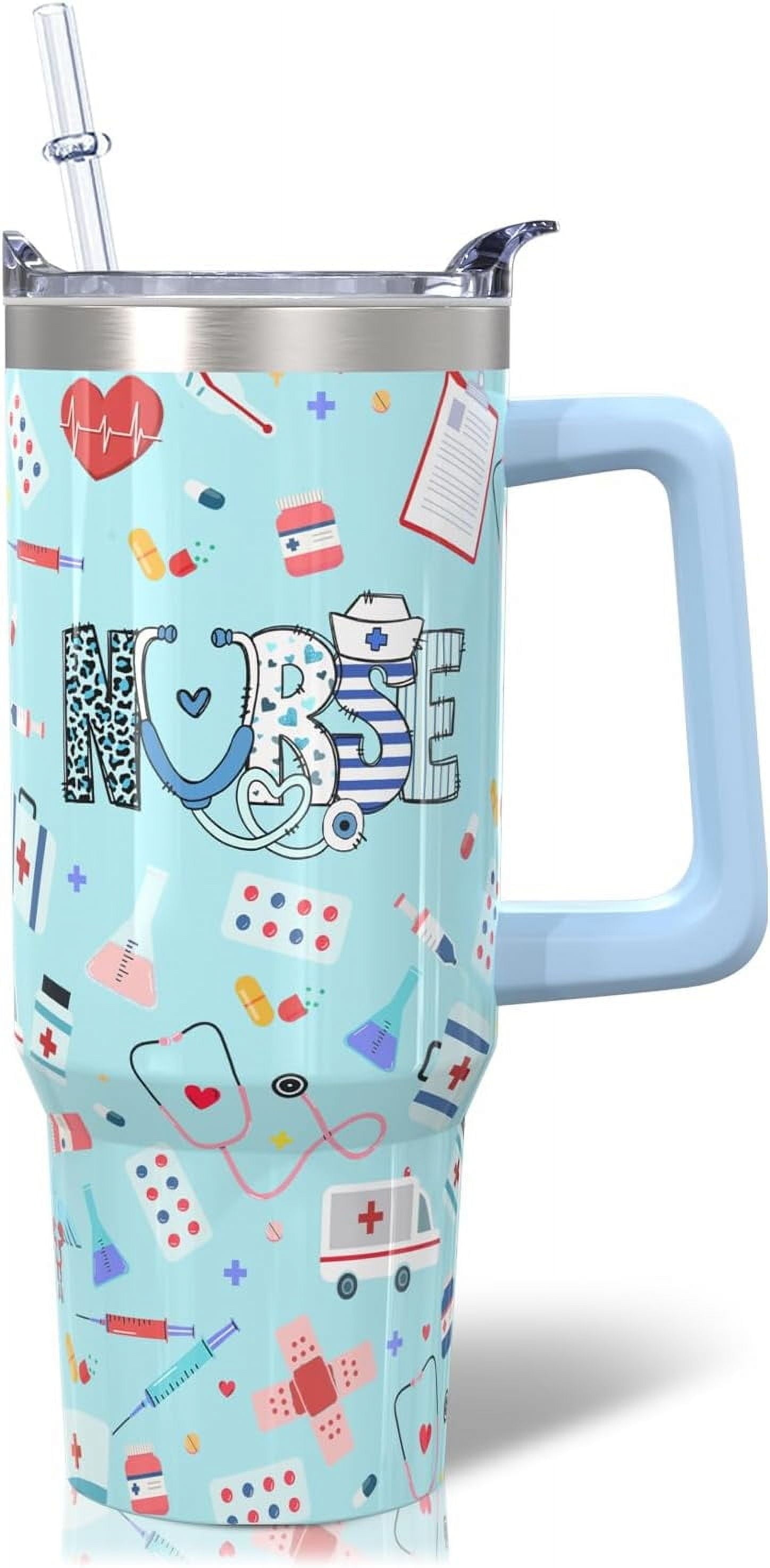 30oz Stainless Steel Sea Turtle Tumbler with Lid and Straw - Reusable Stainless Steel Cup