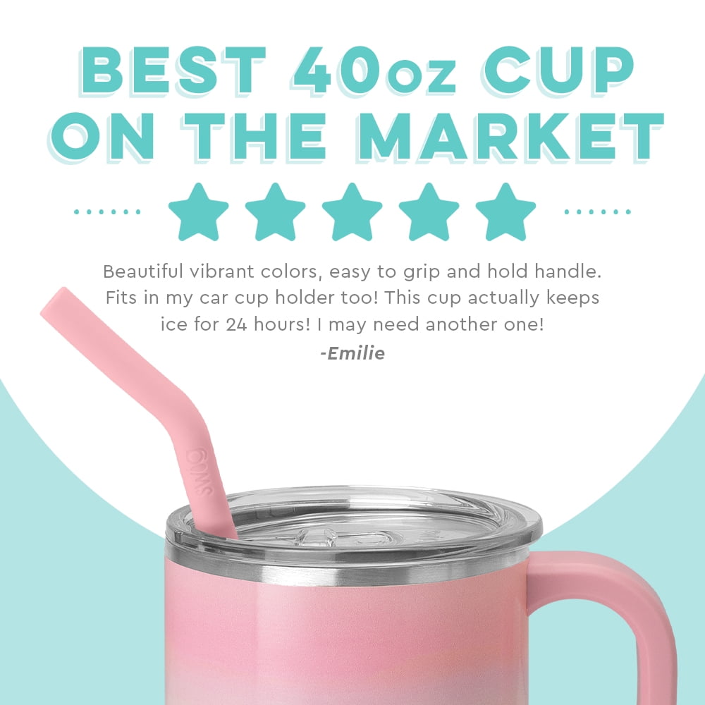 Swig Life 40oz Mega Mug | Insulated Stainless Steel Tumbler with Handle | Over The Rainbow