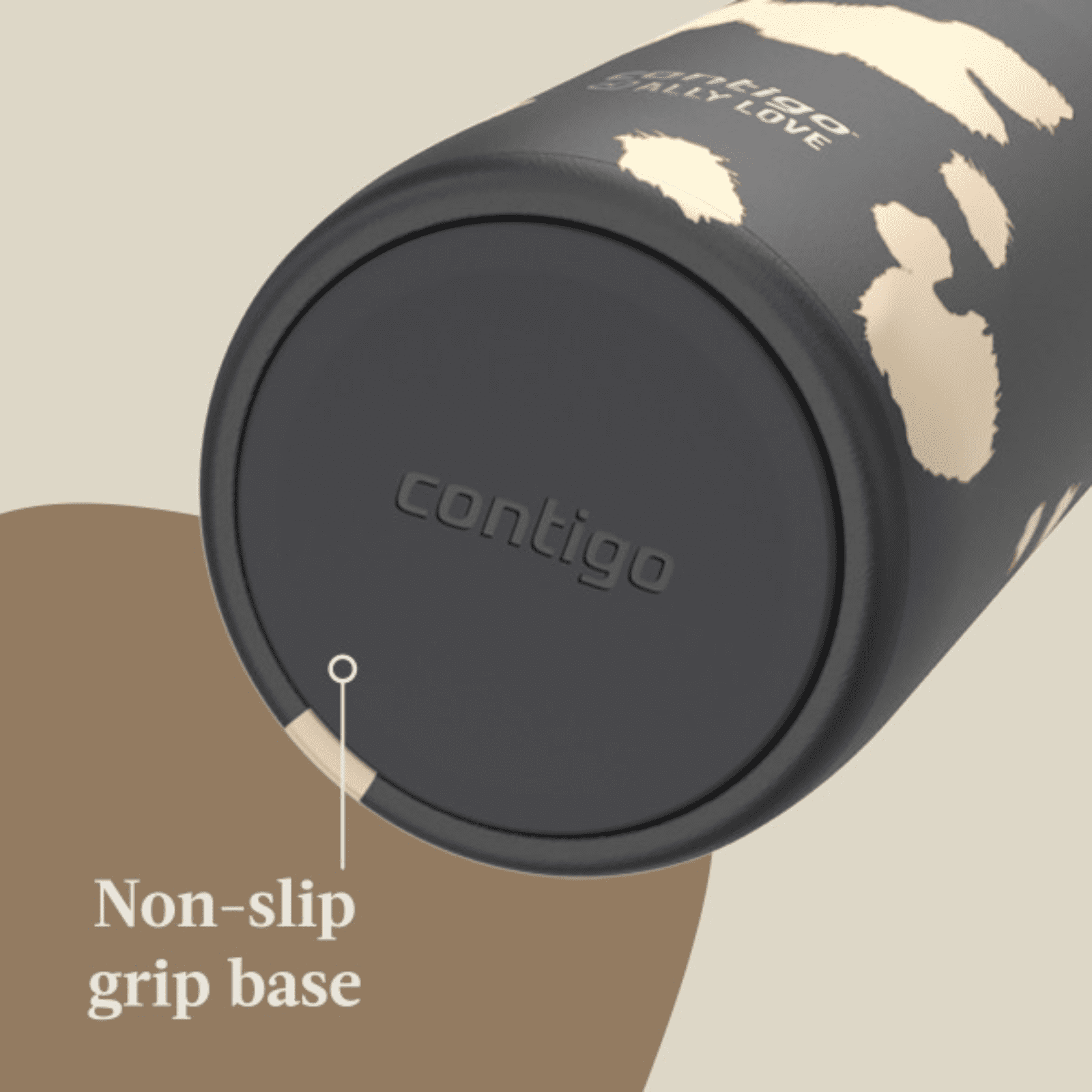 Contigo x Ally Love Streeterville 2.0 Stainless Steel Tumbler with Straw, 24 oz, Licorice
