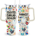 40 Oz Respiratory Therapist Tumbler Cup Respiratory Therapist Gifts Stainless Steel - Insulated Travel Coffee Mug
