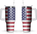 40oz Easter Bunny Tumbler with Handle and Straw, Rabbit Stainless Steel - Leakproof Insulated Water Bottle