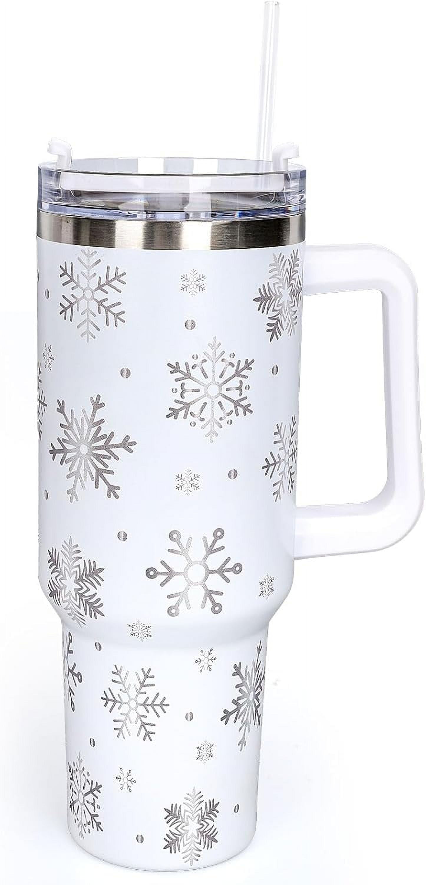 40oz Insulated Stainless Steel Tumbler with Handle, Abstract Brown Leopard Print - Leakproof Insulated Water Bottle
