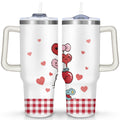 40oz Hello Kawaii Cat Cute Stainless Steel Tumbler with Lid - Reusable Stainless Steel Cup