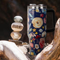 40oz Tumbler with Handle and Straw Lid | Vacuum Insulated Leak - Insulated Travel Tumbler Cup