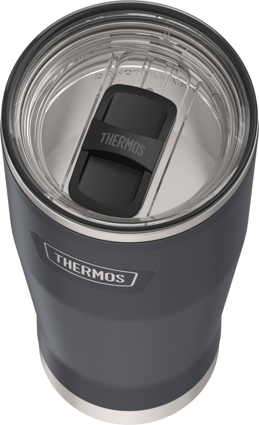 Thermos Stainless Steel Tumbler, w/ Slide Lock Lid, Graphite, 18 oz