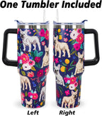 Pitbull Gifts Dog Tumbler Cup for Women Men 40oz Stainless Steel Insulated Travel Mug with Lid and Straw