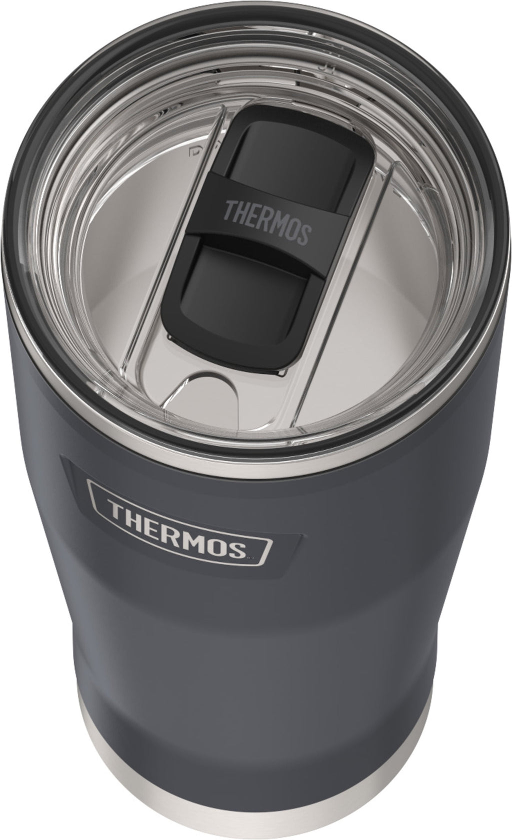Thermos Stainless Steel Tumbler, w/ Slide Lock Lid, Graphite, 18 oz
