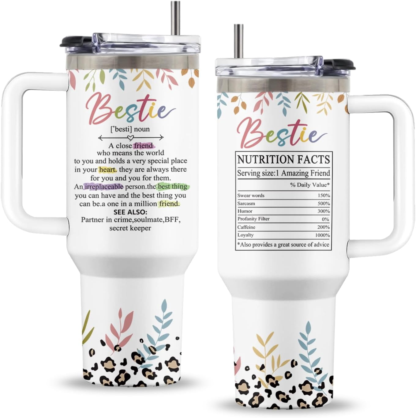 30oz Fall Pumpkin Flip Tumbler with Handle lid and Straw,Fall Coffee - Insulated Travel Coffee Mug