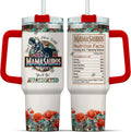 Tumbler 40 Oz With Handle Lid And Straw, Grandmasaurus Nutrition Facts - Reusable Stainless Steel Cup