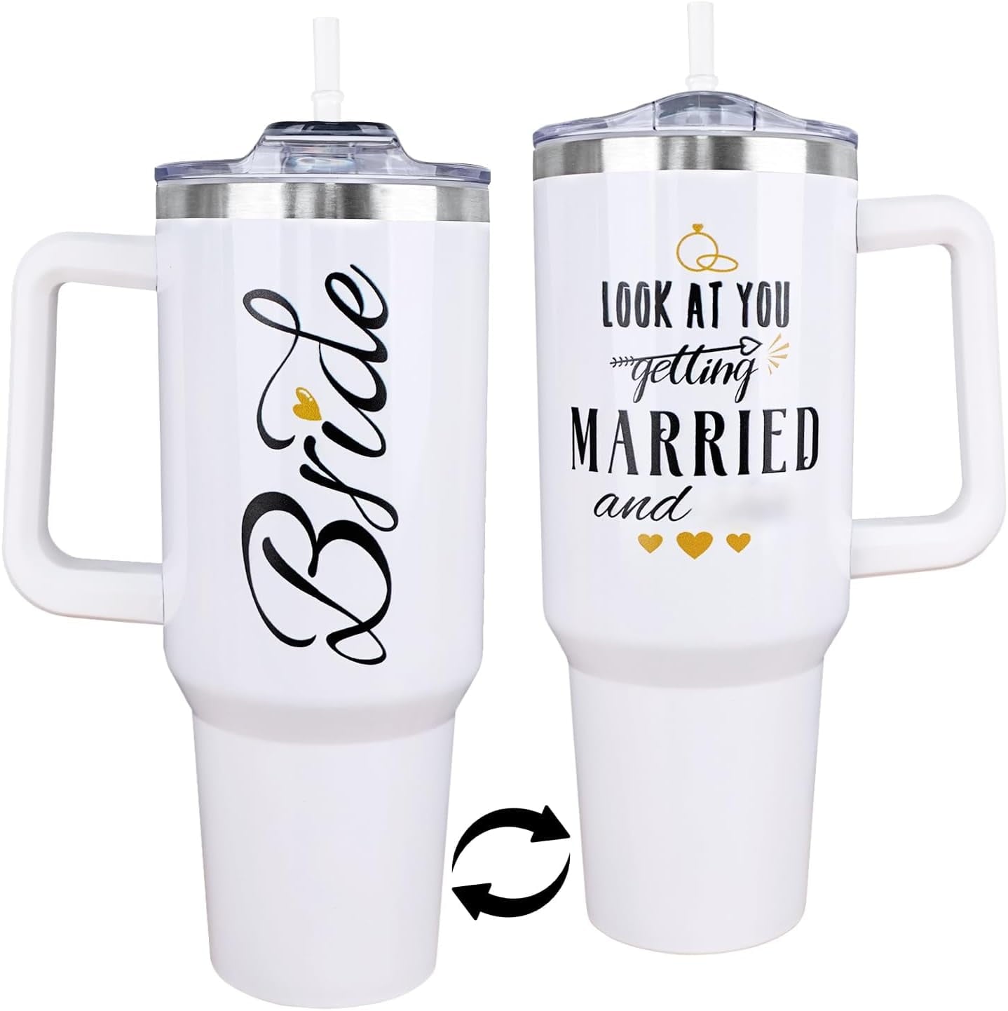 Gamer Gifts, 40 Oz Gaming Tumbler with Handle and Straw Gamer - Insulated Travel Coffee Mug