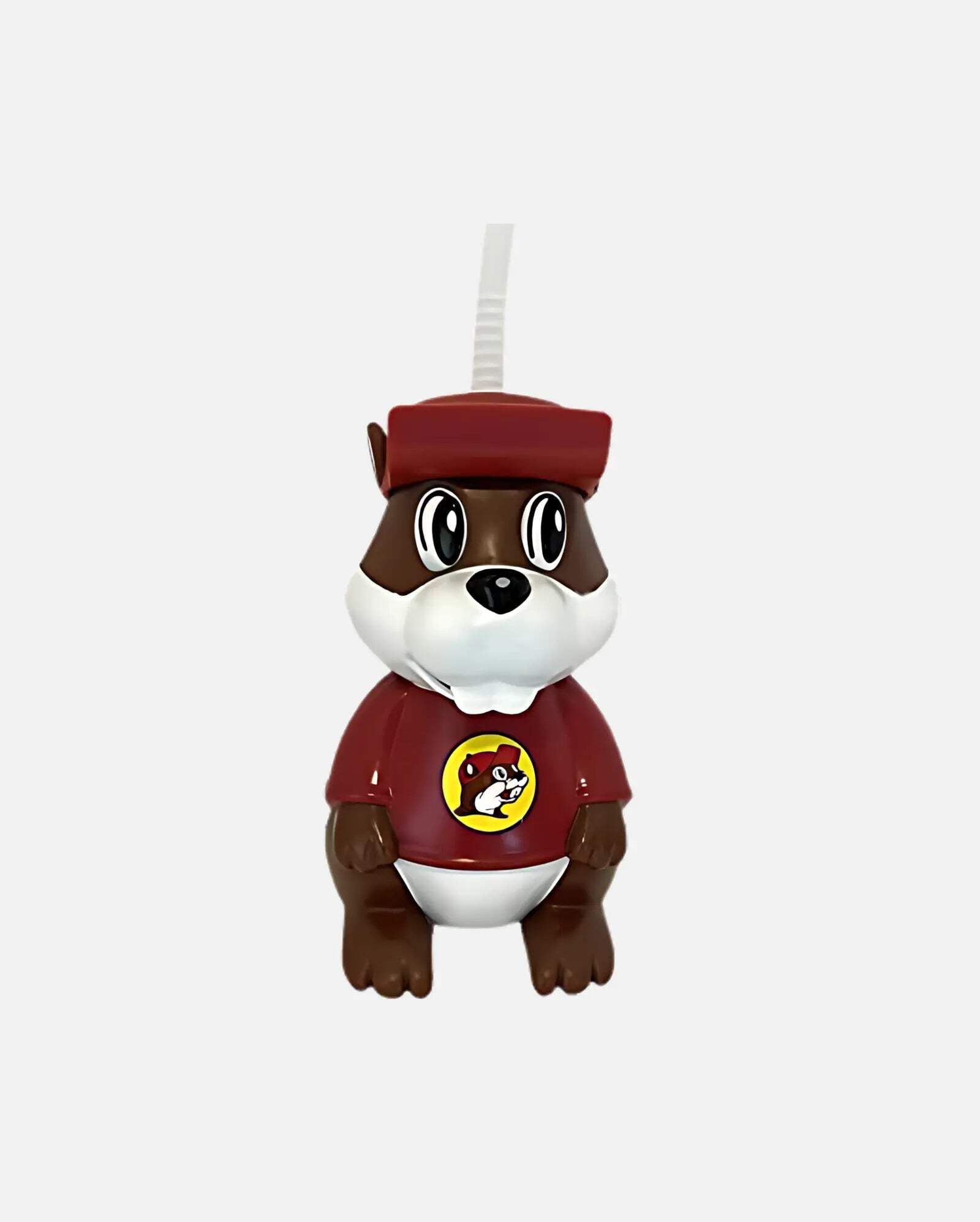 Buc-ees 32 oz Beaver Red and Brown Straw Sipper Drink Tumbler