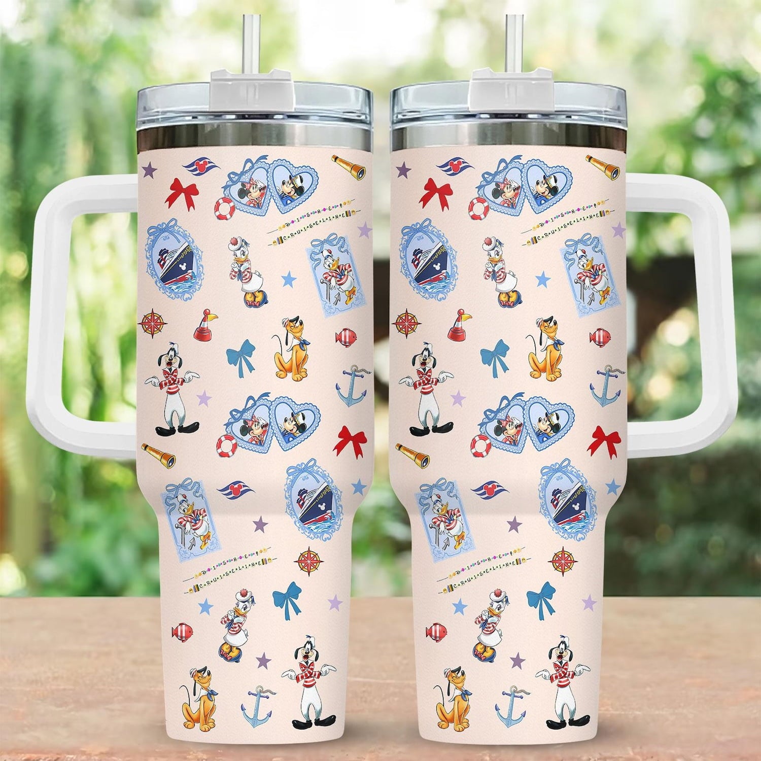 CARTOON Cruise Mickey And Friends Tumbler 40oz, Ocean Travel Mug, CARTOON Ship Tumbler Cup, Mickey Vacation Drinkware, Magic Kingdom Cup