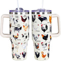 Chicken Tumbler Cup 40 OZ, Chicken Gifts For Chicken Lovers, Chicken - Reusable Stainless Steel Cup