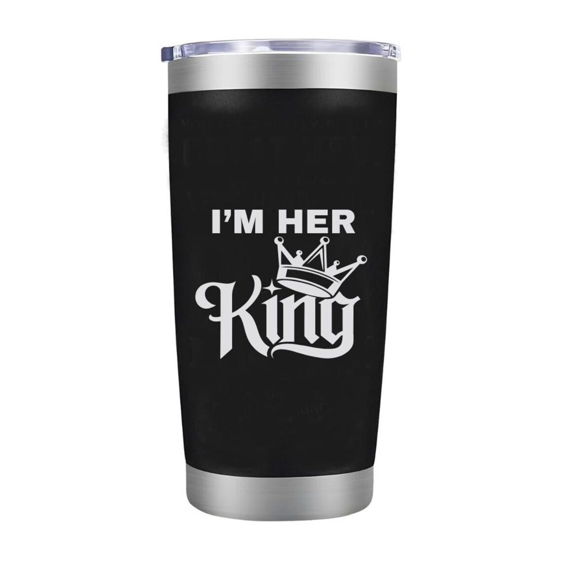 Couples Coffee Mugs Set King & Queen Wedding Engagement Gifts for Couple Newlyweds Just Married Gifts Bride Groom Gifts Couples Gifts for Husband Wife Bridal Shower Engaged Matching Tumblers-Black