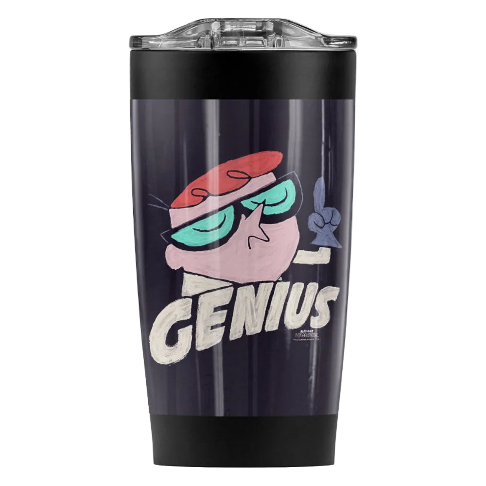 Dexter'S Laboratory/Genius Stainless Steel Tumbler 20 oz Coffee Travel Mug/Cup, Vacuum Insulated & Double Wall with Leakproof Sliding Lid | Great for Hot Drinks and Cold Beverages