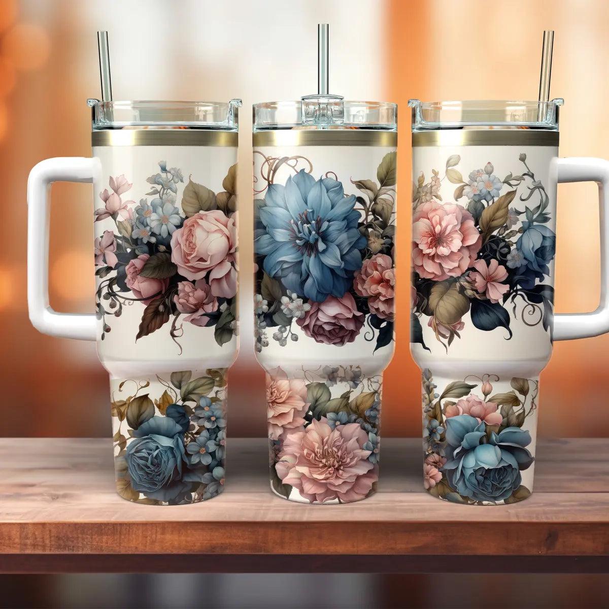Floral Tumbler 40 oz