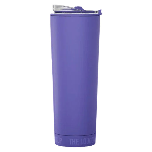Loud Cup 23 oz Tumbler + Stadium Horn with Slide-Close Lid (Royal Purple) - Double-WallCup Reusable Water Bottle Coffee Travel Mug - Worlds Loudest Cup for Game Day