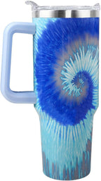 Mom Tumbler 40 oz Tumbler with Handle and Straw Lid Leak - Insulated Travel Tumbler Cup