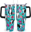 Pitbull Gifts Dog Tumbler Cup for Women Men 40oz Stainless Steel - Insulated Travel Coffee Mug