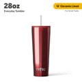 RTIC 28 oz Ceramic Lined Everyday Tumbler, Spill-Resistant Straw Lid, Marine - Insulated Travel Tumbler Cup