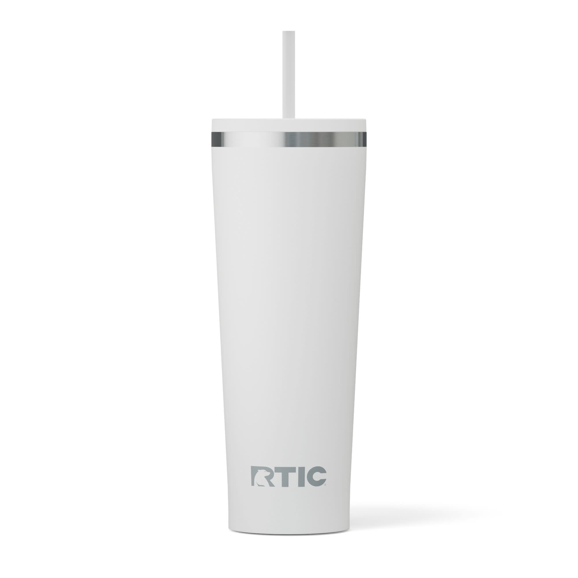 RTIC 28 oz Ceramic Lined Everyday Tumbler, Spill-Resistant Straw Lid, Plum - Insulated Travel Tumbler Cup