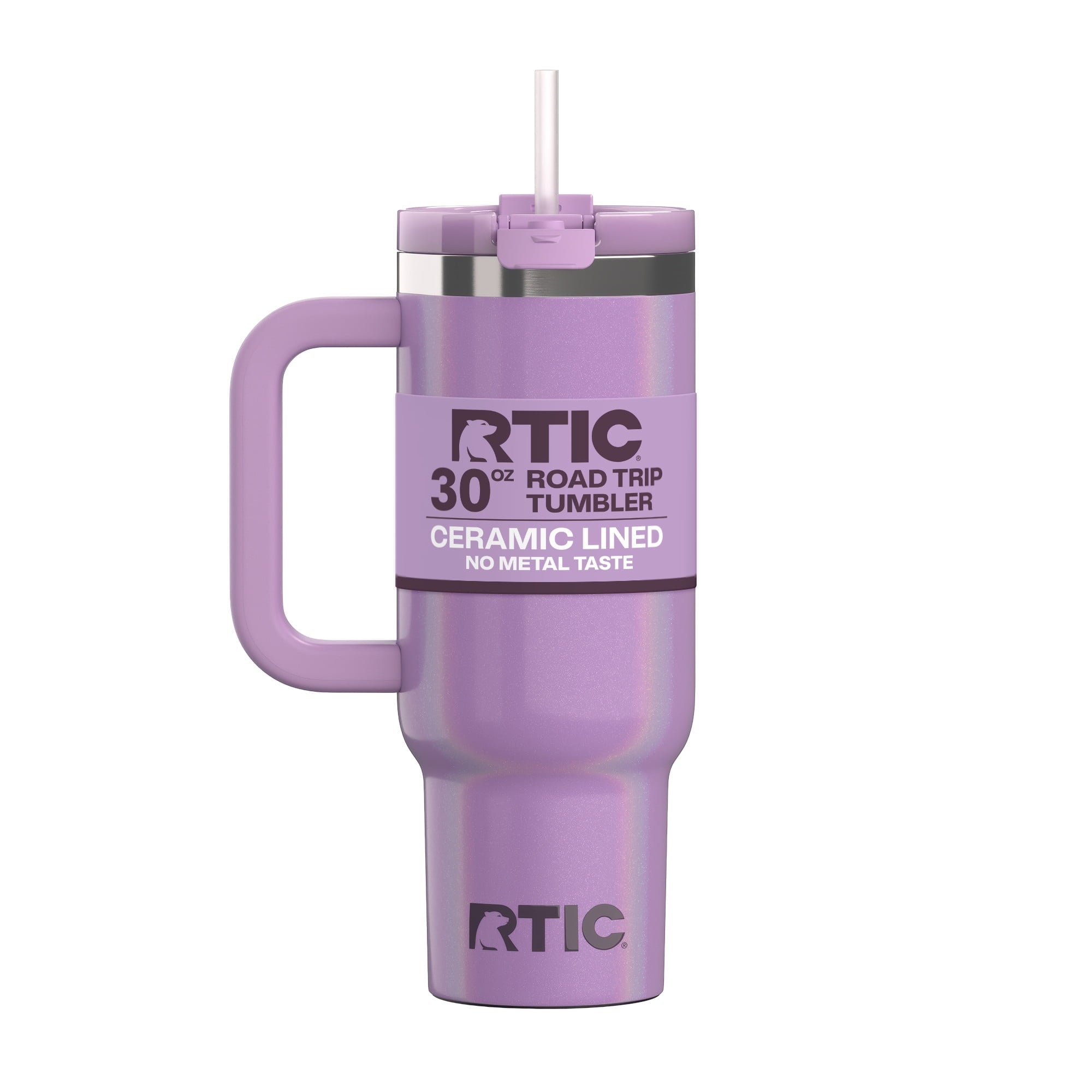 RTIC 30 oz Ceramic Lined Road Trip Tumbler with Handle - Insulated Travel Tumbler Cup