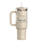RTIC 40 oz Ceramic Lined Road Trip Tumbler with Handle - Insulated Travel Tumbler Cup
