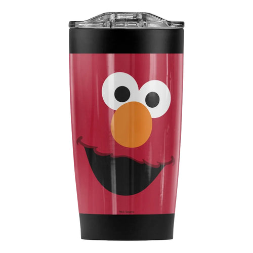 Sesame Street/Elmo Face Stainless Steel Tumbler 20 oz Coffee Travel Mug/Cup, Vacuum Insulated & Double Wall with Leakproof Sliding Lid | Great for Hot Drinks and Cold Beverages