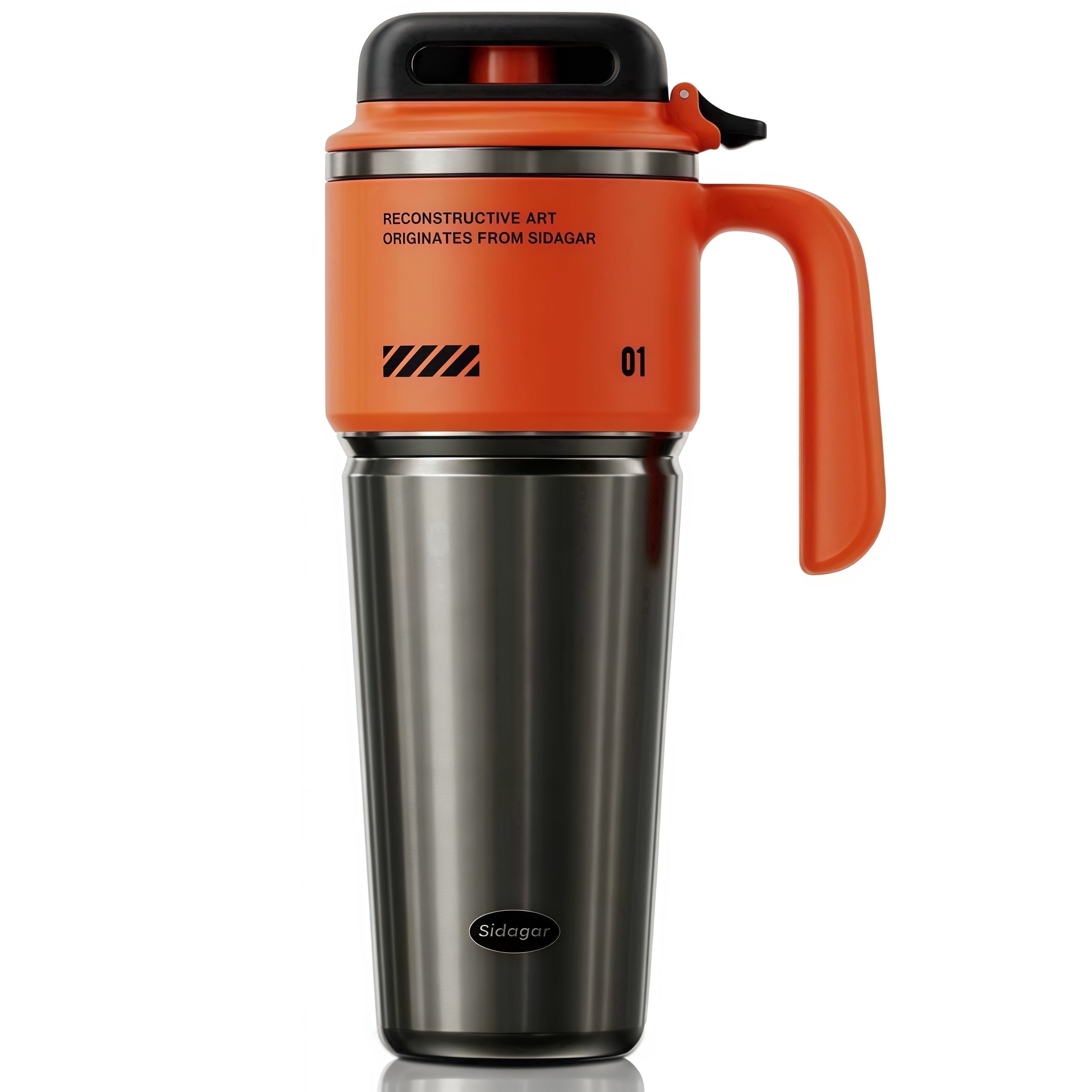 Sidagar 32 oz Stainless Steel Vacuum Insulated Tumbler with Straw - Insulated Travel Tumbler Cup