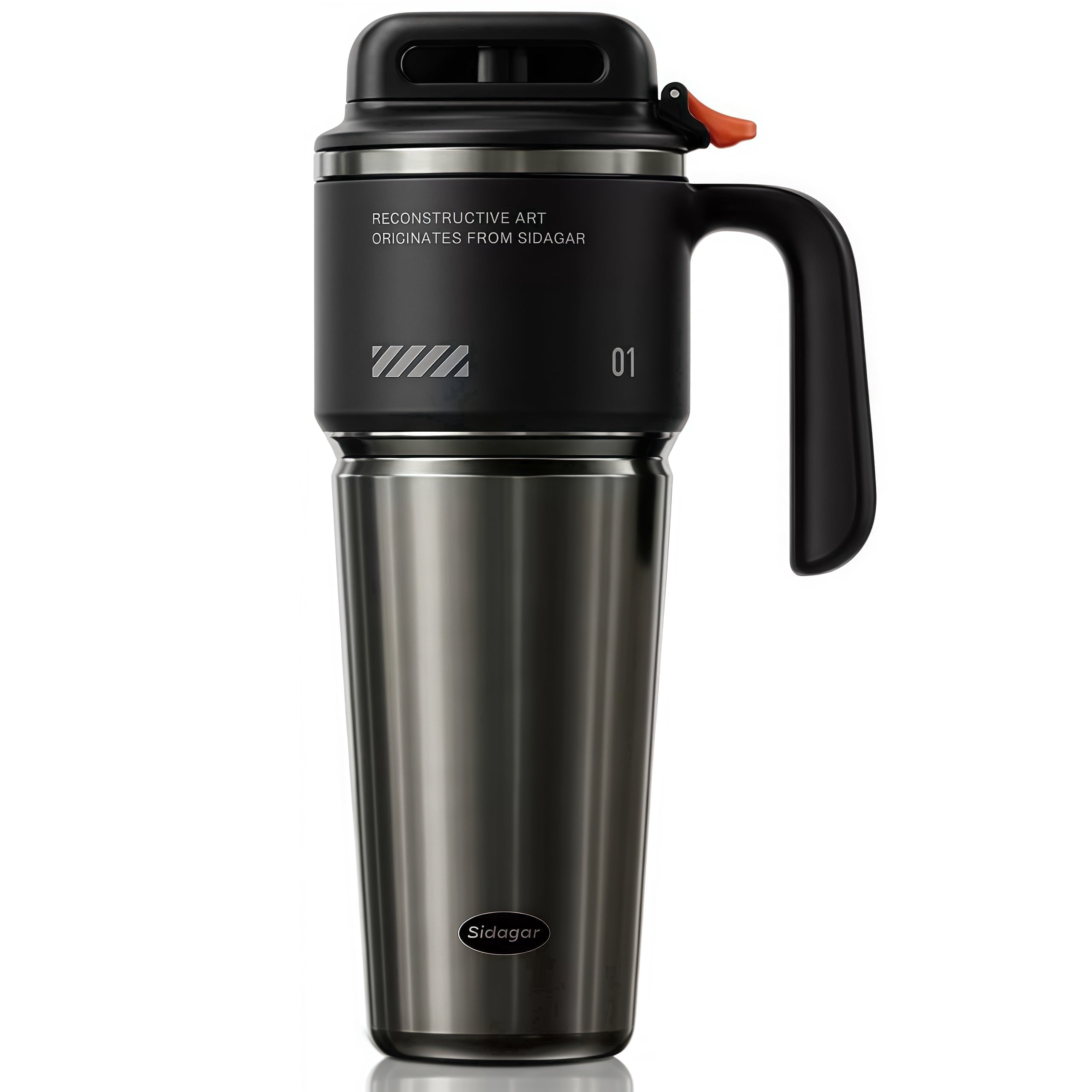 Sidagar 32 oz Stainless Steel Vacuum Insulated Tumbler with Straw - Insulated Travel Tumbler Cup