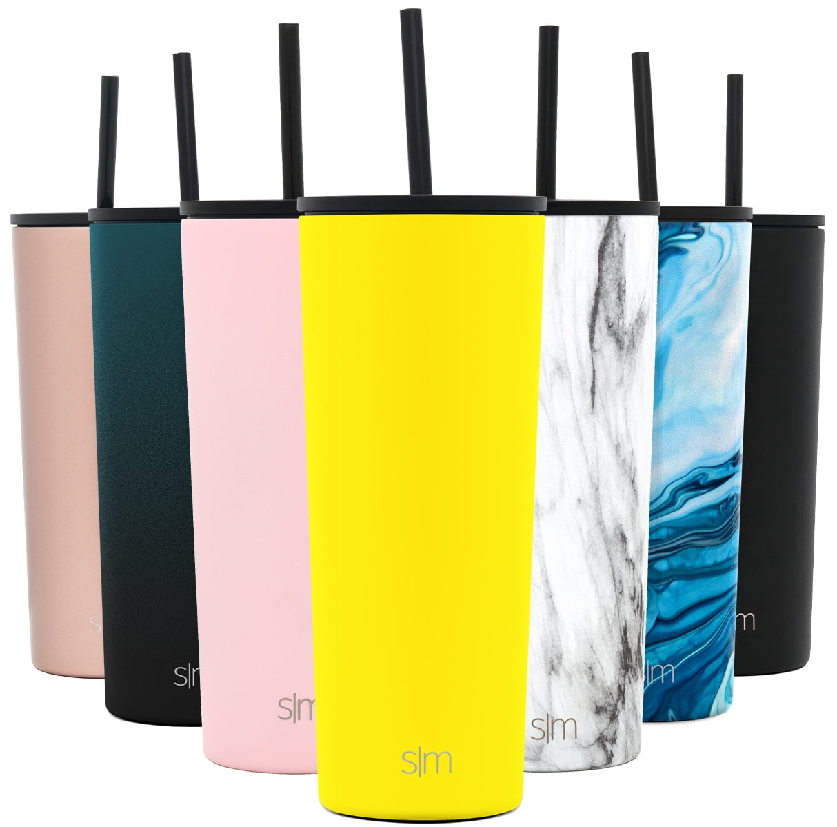 Simple Modern 24oz Classic Tumbler with Straw and Flip Lid - Insulated Travel Tumbler Cup