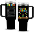 Super Daddio Tumbler 40oz with Handle, Fathers Gifts from Daughter, Son, Kids, Best Dad Gifts, Dad Birthday Gift, Mens Gifts Funny Present for Dad Mug, Christmas Ideas for Super Daddy Gifts Cup
