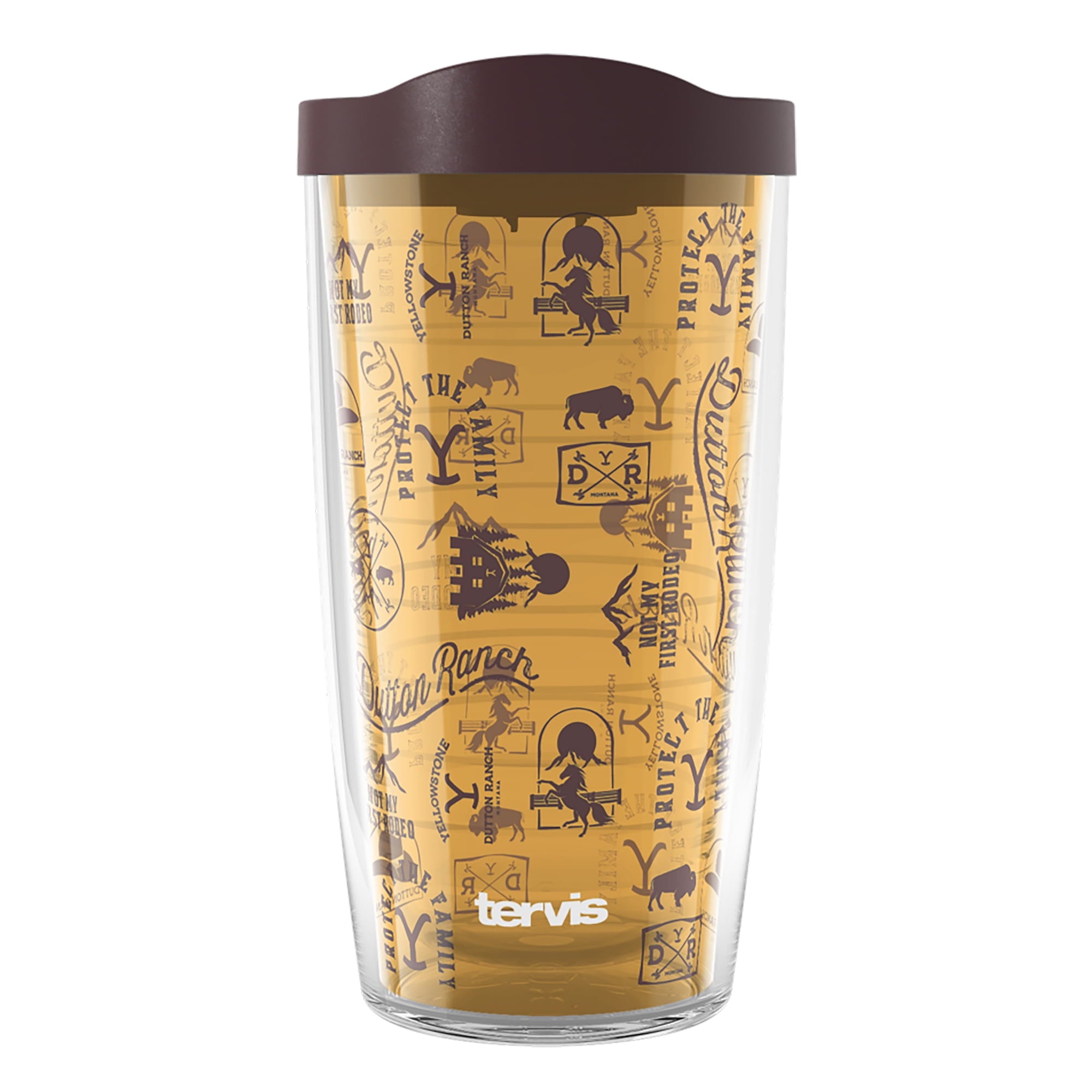 Tervis  Yellowstone Not My First Rodeo Made in USA Double Walled Insulated Travel Tumbler, Classic 16oz