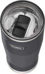 Thermos Stainless Steel Tumbler, w/ Slide Lock Lid, Graphite, 18 oz