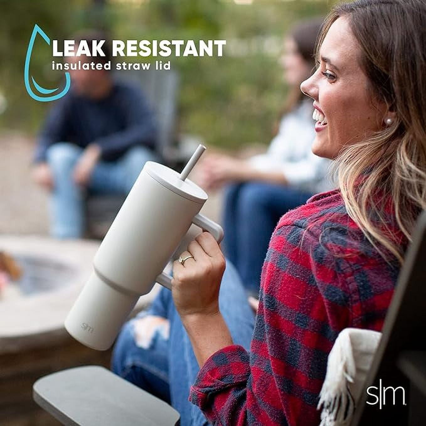 Simple Modern 40 fl oz Insulated Stainless Steel Trek Tumbler with Straw Lid | Graphite